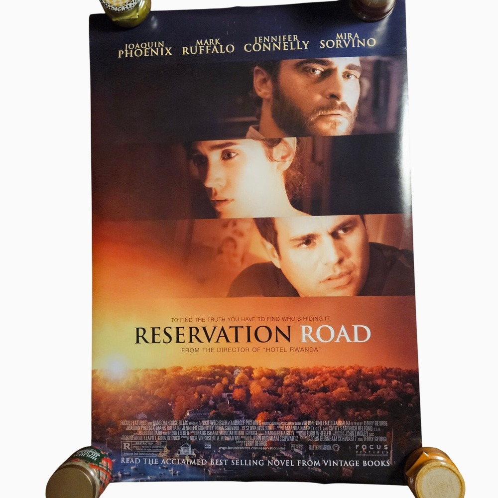Reservation Road 2007 Movie Poster 27x40 Joaquin Phoenix Mark Ruffalo D/S
